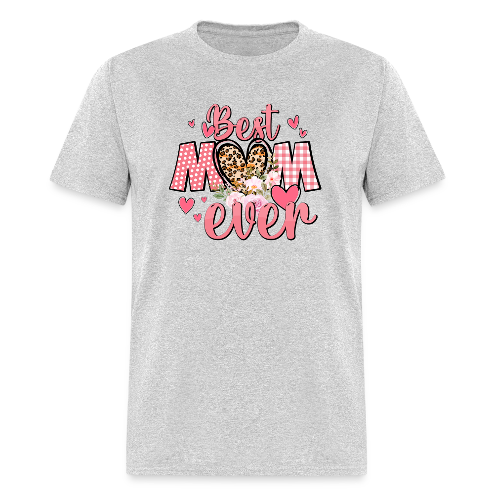 (ON SALE) Best Mom Ever Classic T-Shirt Unisex Classic T-Shirt | Fruit of the Loom 3930 Krazy Heart Designs Boutique heather gray S 