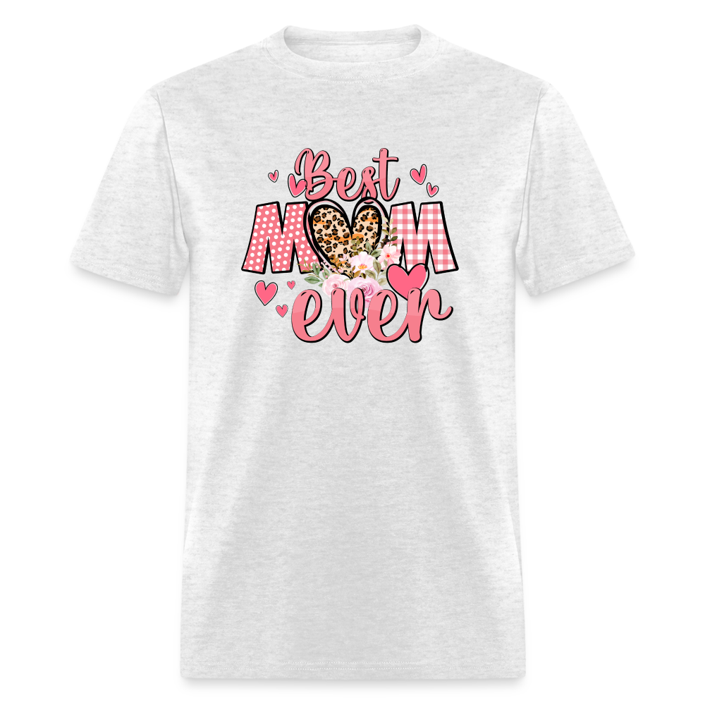 (ON SALE) Best Mom Ever Classic T-Shirt Unisex Classic T-Shirt | Fruit of the Loom 3930 Krazy Heart Designs Boutique light heather gray S 