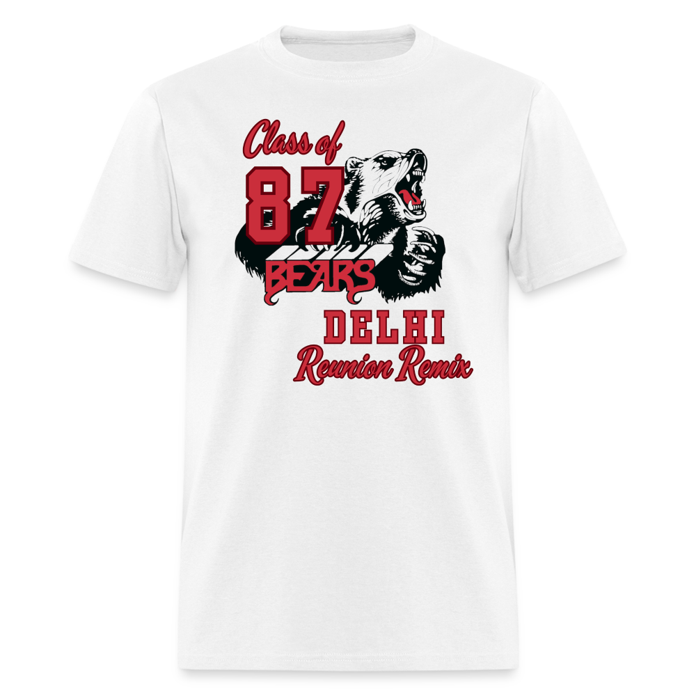 DHS Class of 87 Classic T-Shirt (4 Colors) Unisex Classic T-Shirt | Fruit of the Loom 3930 Krazy Heart Designs Boutique white S 