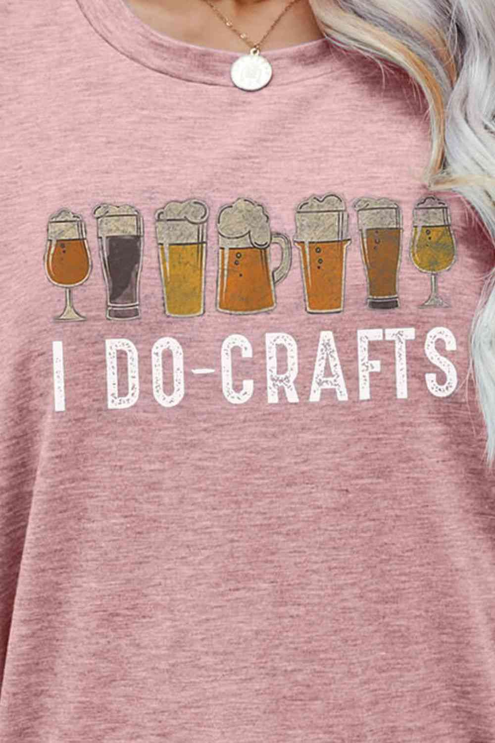 I DO CRAFTS Round Neck T-Shirt  Krazy Heart Designs Boutique   