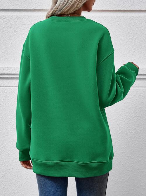 MERRY AND BRIGHT Long Sleeve Sweatshirt (9 Colors)  Krazy Heart Designs Boutique   