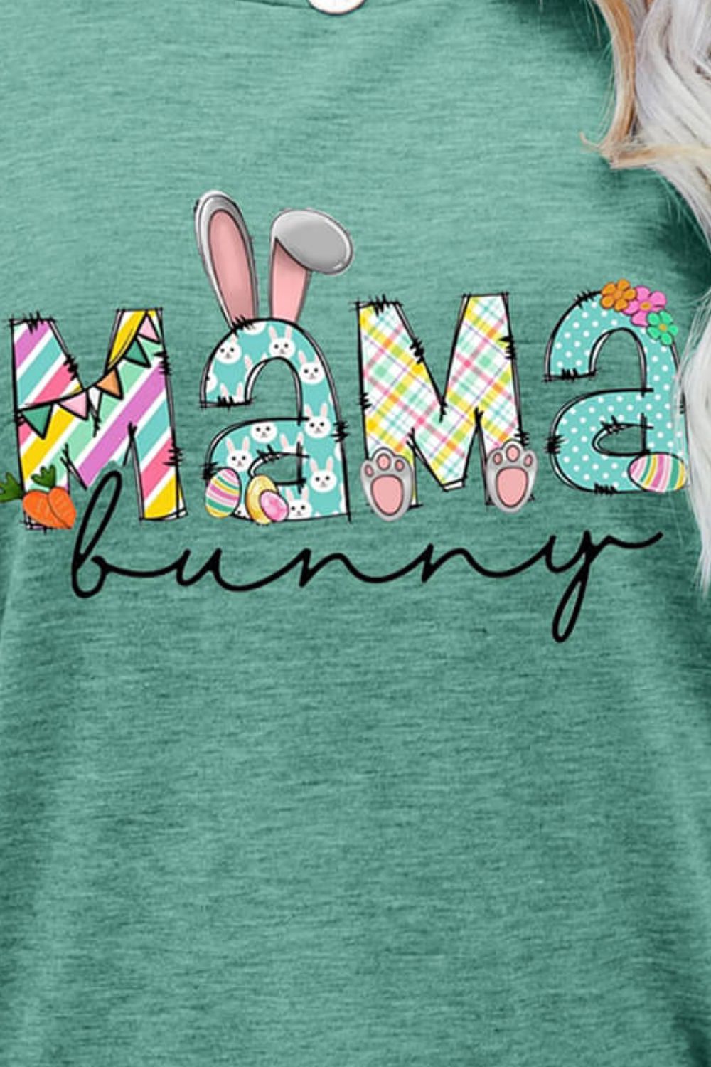 MAMA BUNNY Easter Graphic Tee (6 Colors)  Krazy Heart Designs Boutique   