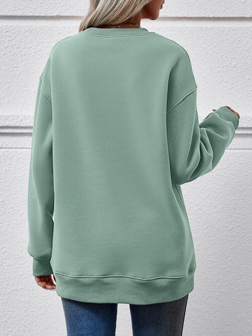 MERRY CHRISTMAS Long Sleeve Sweatshirt (9 Colors) Shirts & Tops Krazy Heart Designs Boutique   