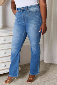 Judy Blue Full Size Straight Leg Jeans with Pockets  Krazy Heart Designs Boutique   
