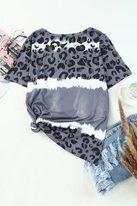 Leopard V-Neck Tee Shirt  Krazy Heart Designs Boutique   