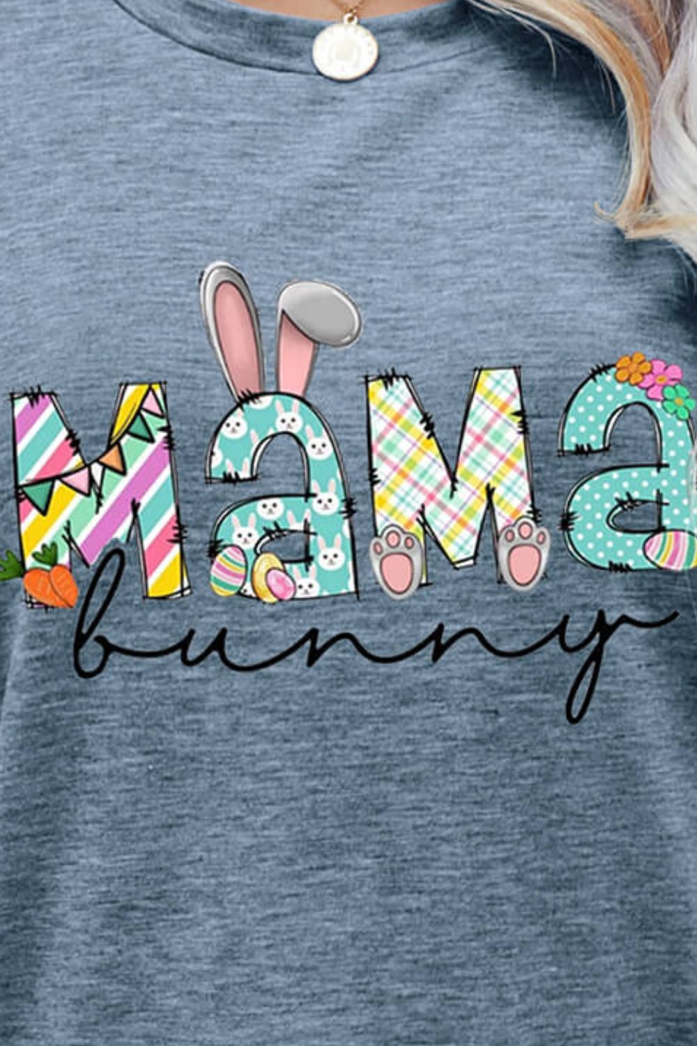 MAMA BUNNY Easter Graphic Tee (6 Colors)  Krazy Heart Designs Boutique   