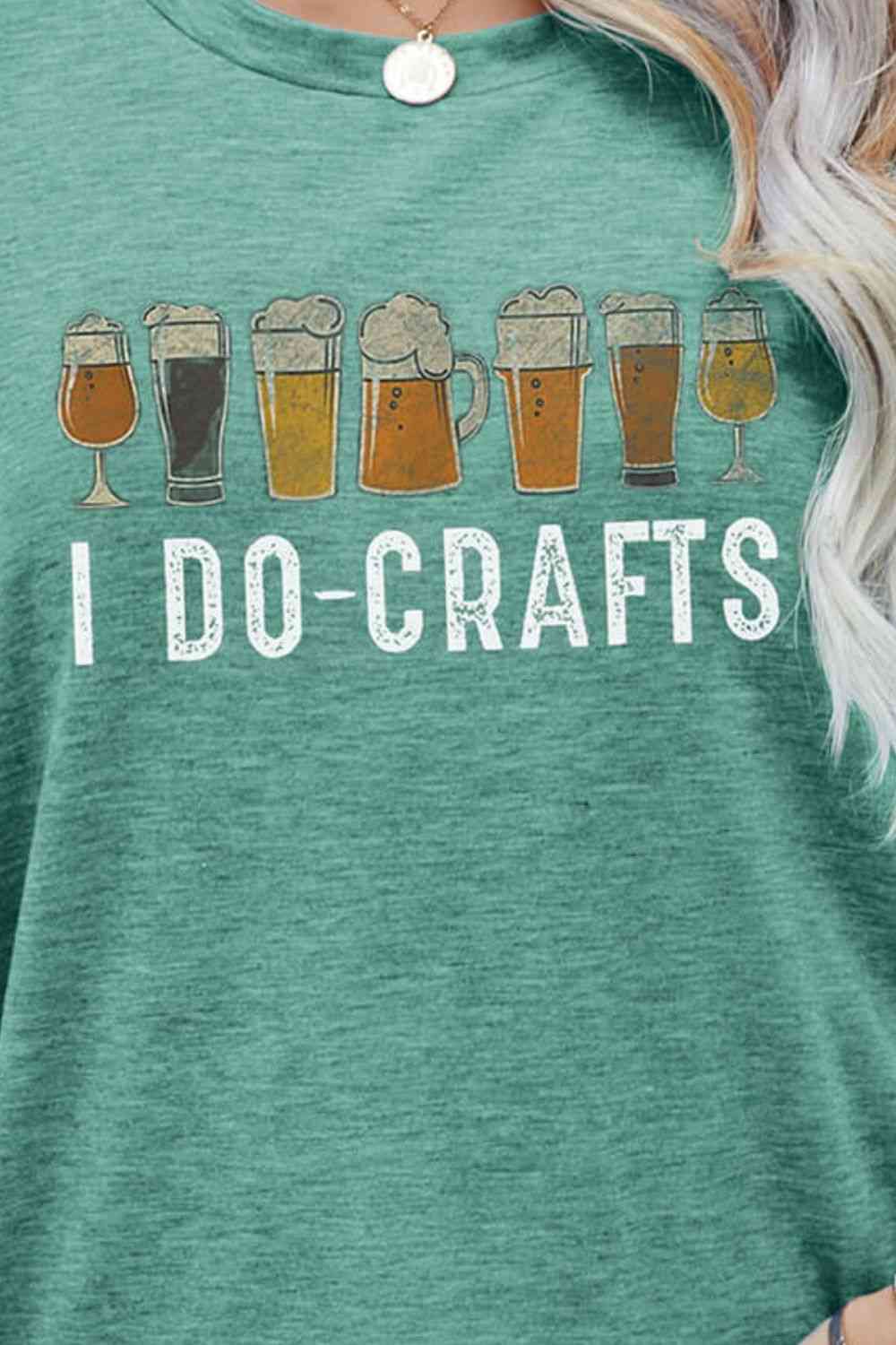 I DO CRAFTS Round Neck T-Shirt  Krazy Heart Designs Boutique   