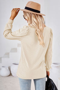 Square Neck Puff Sleeve Blouse (8 Colors)  Krazy Heart Designs Boutique   