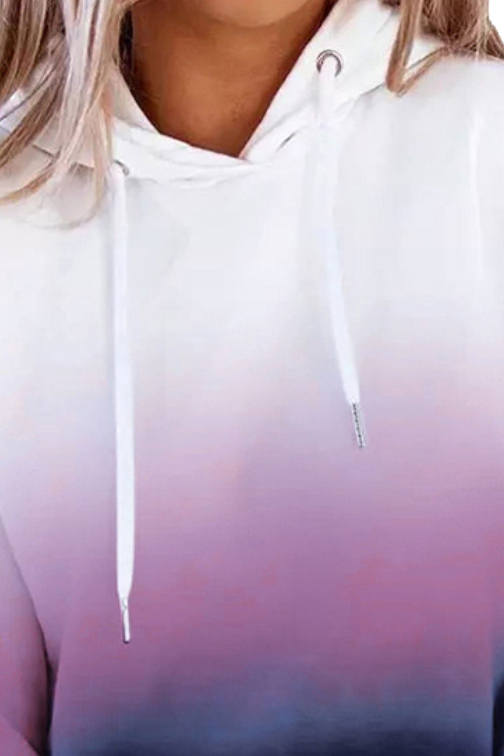 Gradient Drawstring Long Sleeve Hoodie (4 Colors)  Krazy Heart Designs Boutique   