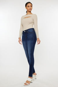 Kancan Mid Rise Gradient Skinny Jeans pants Krazy Heart Designs Boutique   