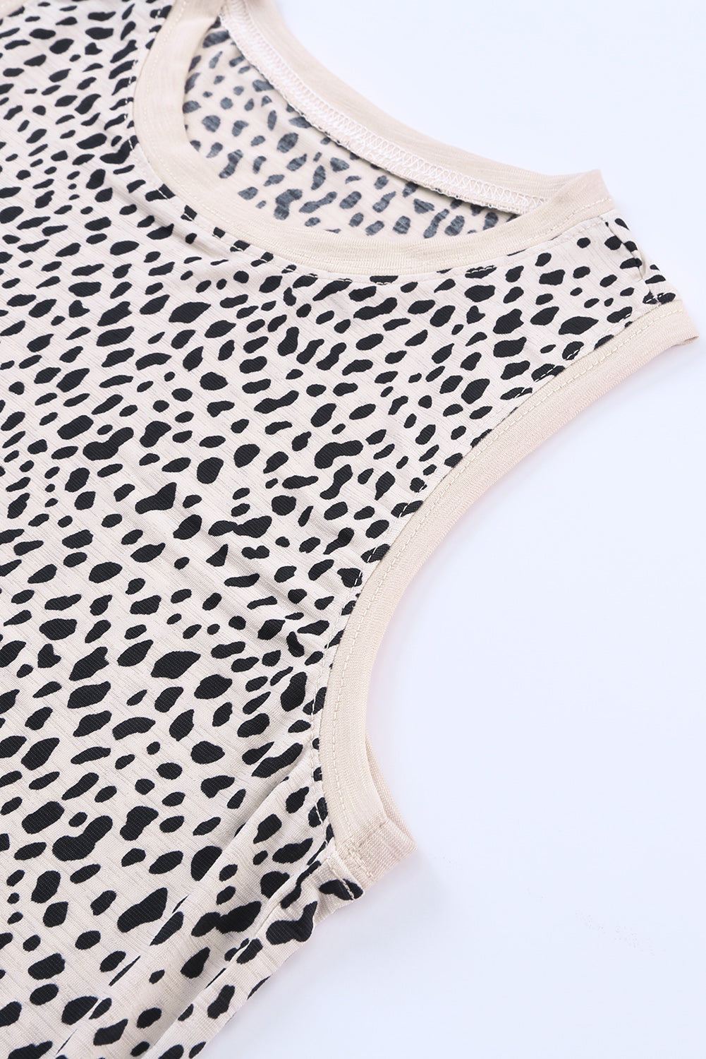 Leopard Printed Round Neck Tank  Krazy Heart Designs Boutique   