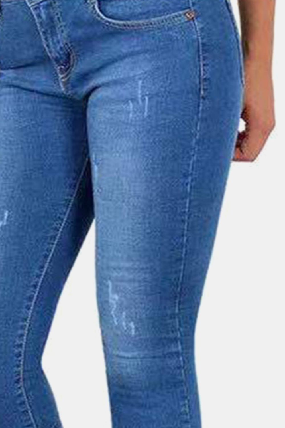 KHD Full Size Buttoned Capris Jeans  Krazy Heart Designs Boutique   