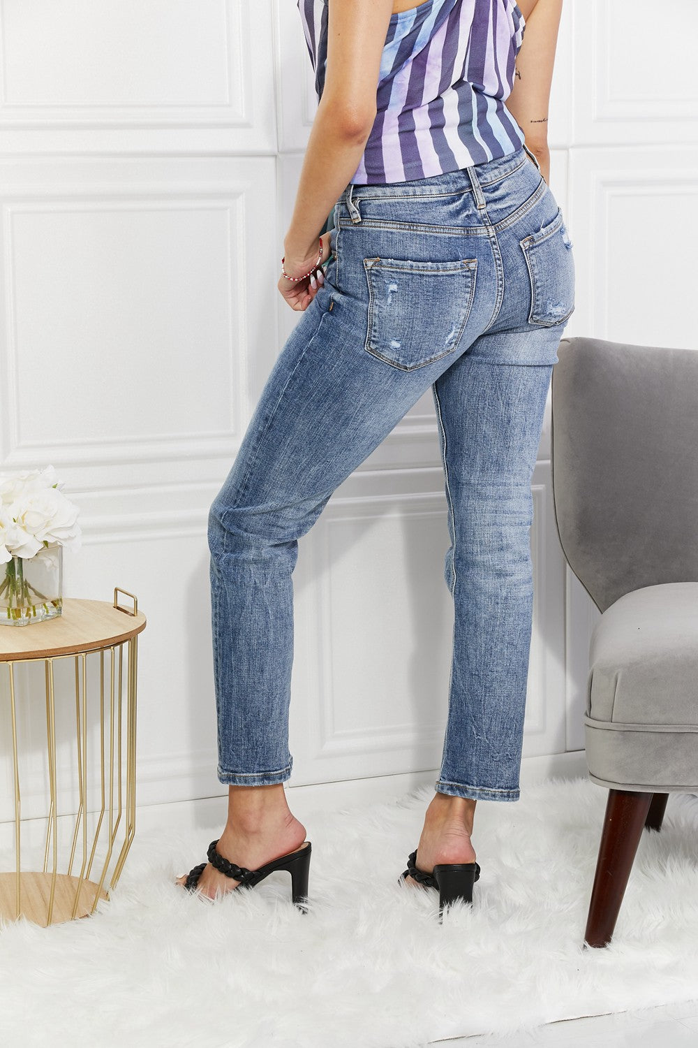 Kancan Full Size Amara High Rise Slim Straight Jeans  Krazy Heart Designs Boutique   