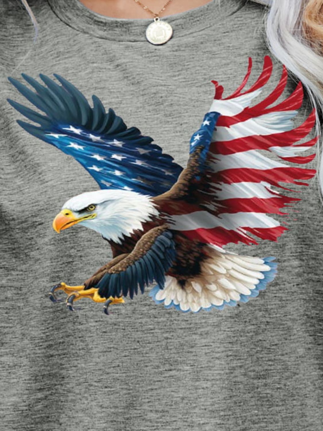 US Flag Eagle Graphic Tee (5 Colors)  Krazy Heart Designs Boutique   