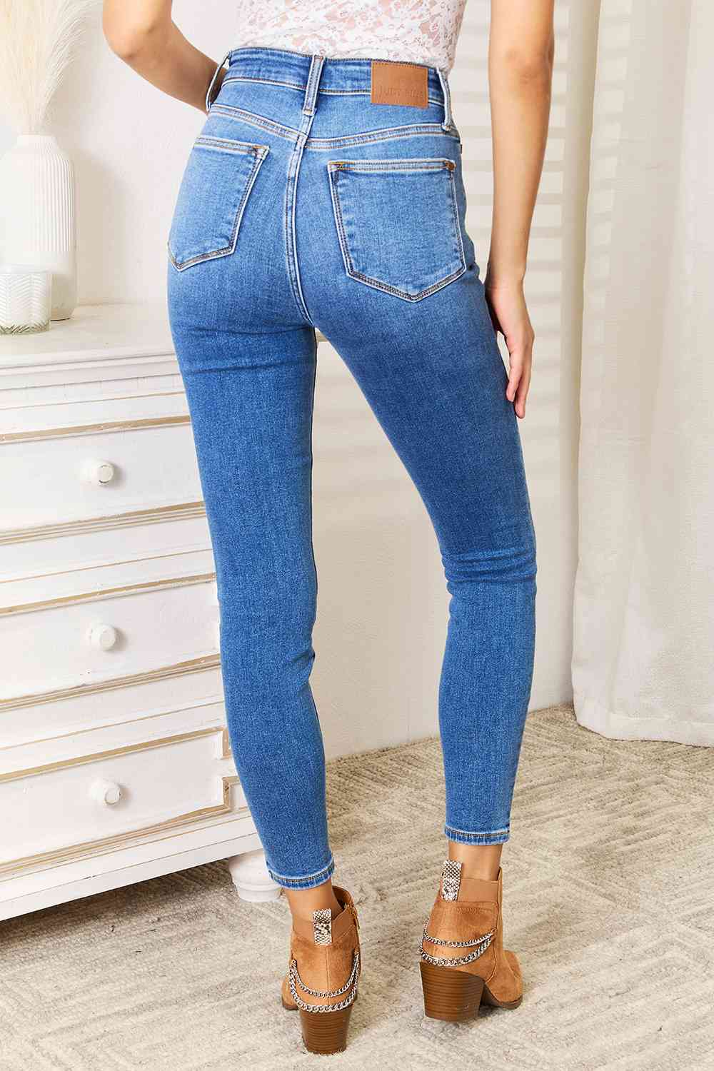 Judy Blue Full Size High Waist Skinny Jeans  Krazy Heart Designs Boutique   