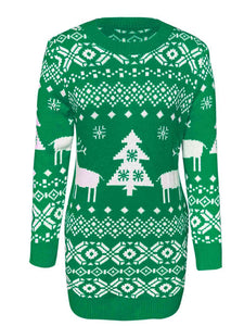 Christmas Element Long Length Sweater (3 Colors) Shirts & Tops Krazy Heart Designs Boutique   