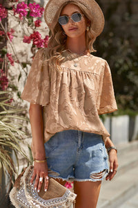 Round Neck Puff Sleeve Blouse (11 Colors)  Krazy Heart Designs Boutique   