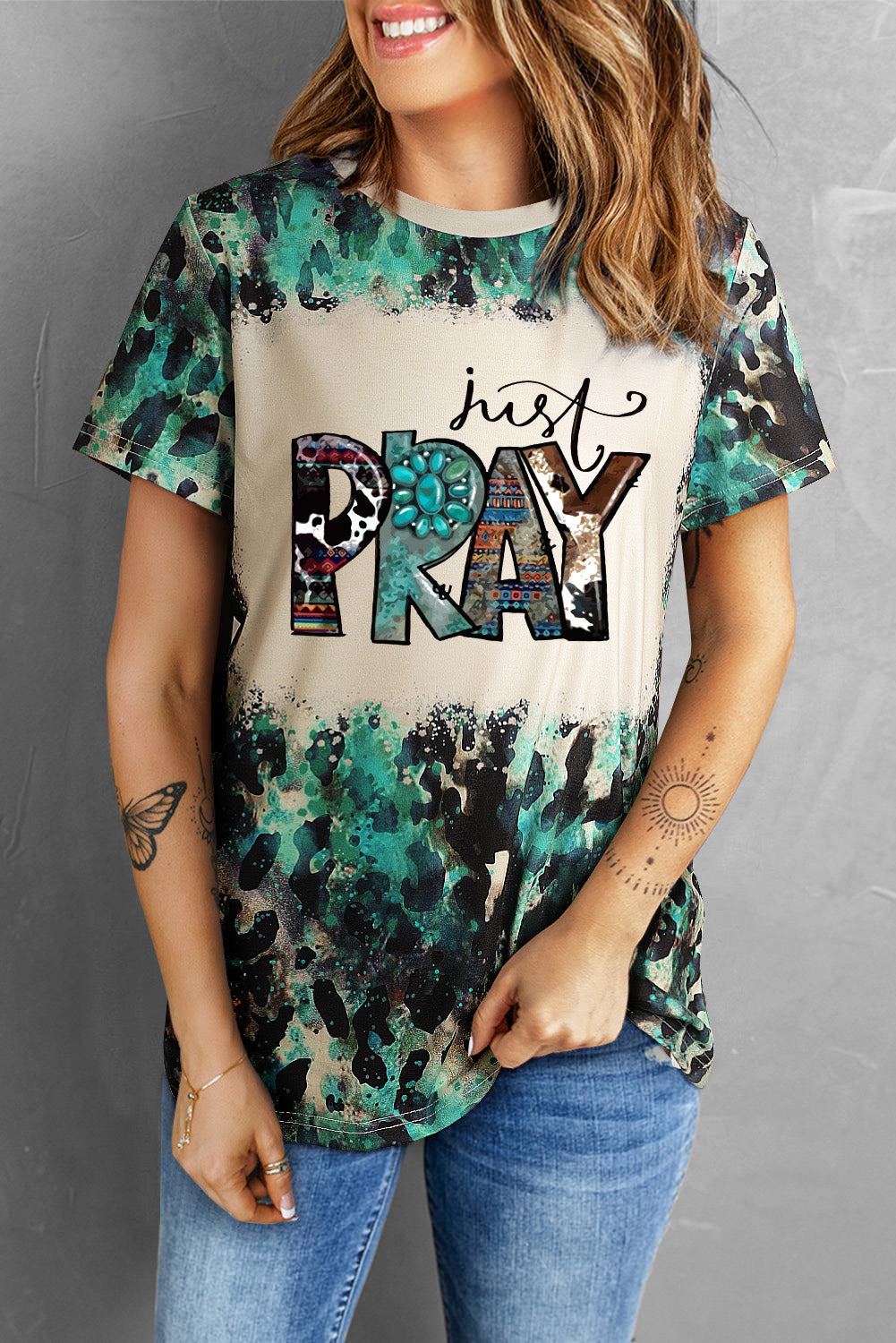 JUST PRAY Graphic Tee Shirt  Krazy Heart Designs Boutique   