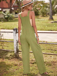 Round Neck Sleeveless Jumpsuit with Pockets  Krazy Heart Designs Boutique   