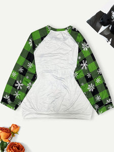 Plus Size Reindeer & Snowflake Sweatshirt  Krazy Heart Designs Boutique   