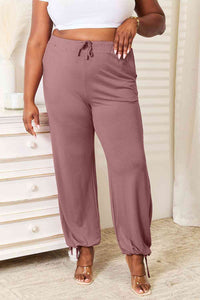 Basic Bae Full Size Soft Rayon Drawstring Pants with Pockets (3 Colors) pant Krazy Heart Designs Boutique Light Mauve S 