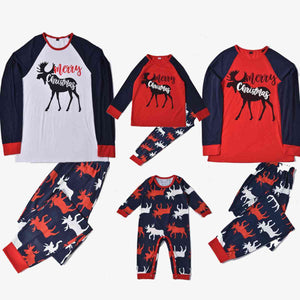 MERRY CHRISTMAS Graphic Top and Reindeer Pajama Set for Her  Krazy Heart Designs Boutique   