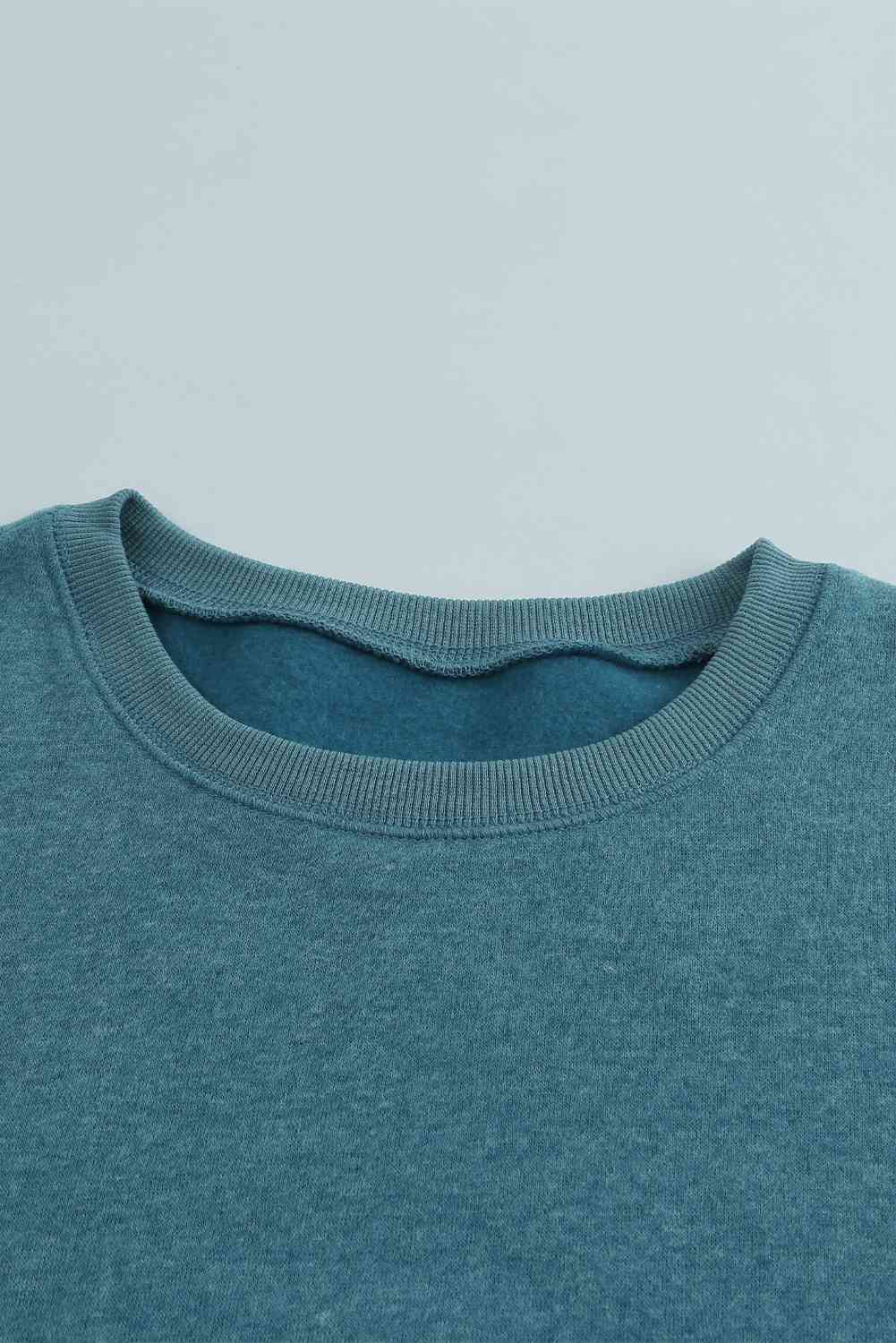 Color Block Ribbed Trim Sweatshirt Shirts & Tops Krazy Heart Designs Boutique   