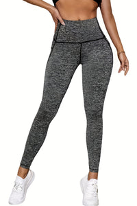 Wide Waistband Sports Leggings with Side Pockets  Krazy Heart Designs Boutique   