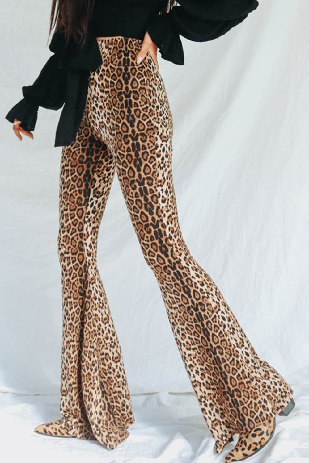 Leopard Print Flare Leg Pants  Krazy Heart Designs Boutique Leopard S 