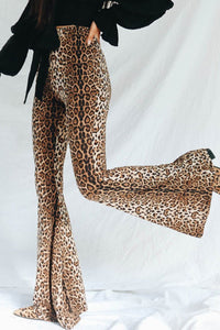 Leopard Print Flare Leg Pants  Krazy Heart Designs Boutique   