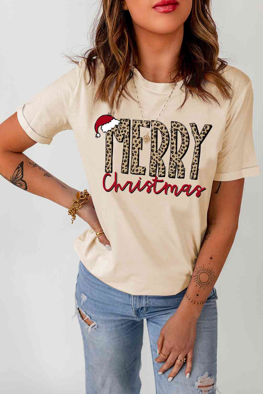 MERRY CHRISTMAS Graphic T-Shirt  Krazy Heart Designs Boutique   