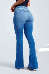 KHD Buttoned Long Jeans  Krazy Heart Designs Boutique   