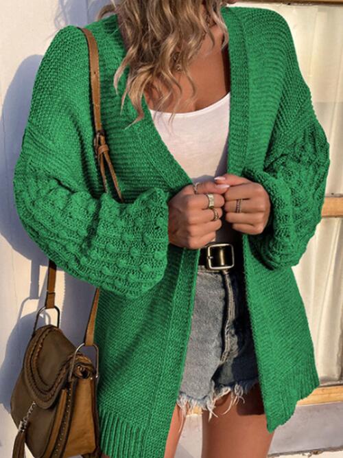 Open Front Cable-Knit Cardigan (4 Colors) coats Krazy Heart Designs Boutique   