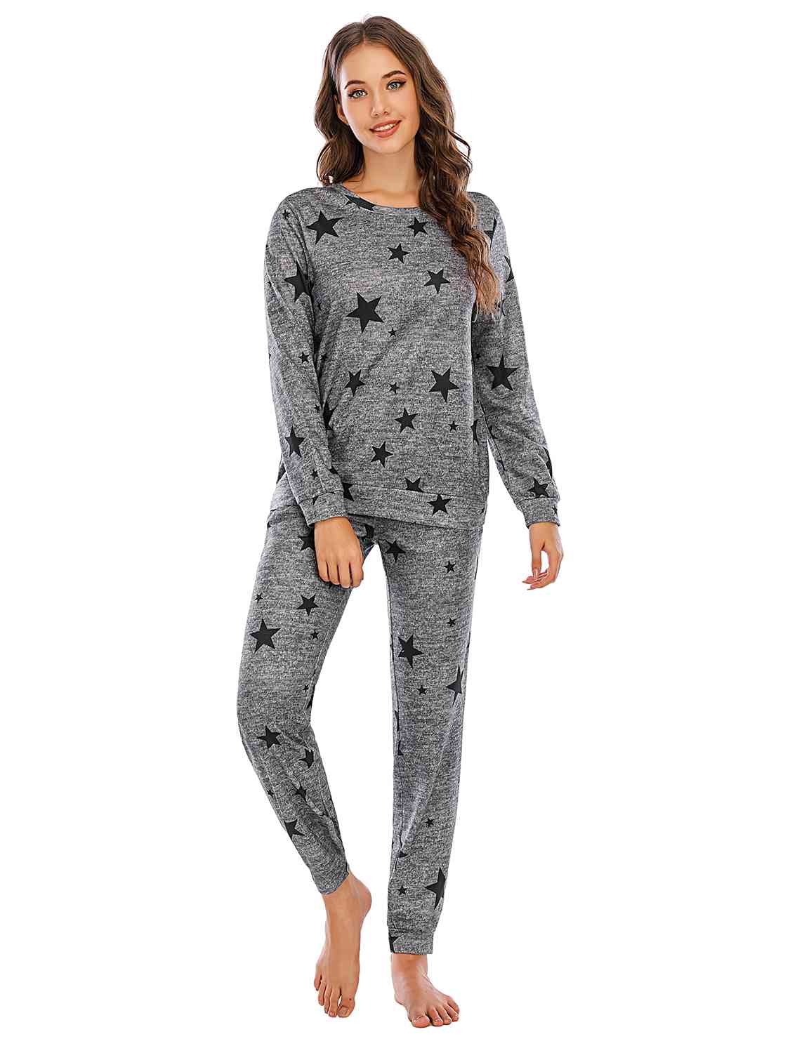 Star Top and Pants Lounge Set (4 Colors) Loungewear Krazy Heart Designs Boutique   