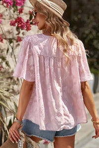 Round Neck Puff Sleeve Blouse (11 Colors)  Krazy Heart Designs Boutique   