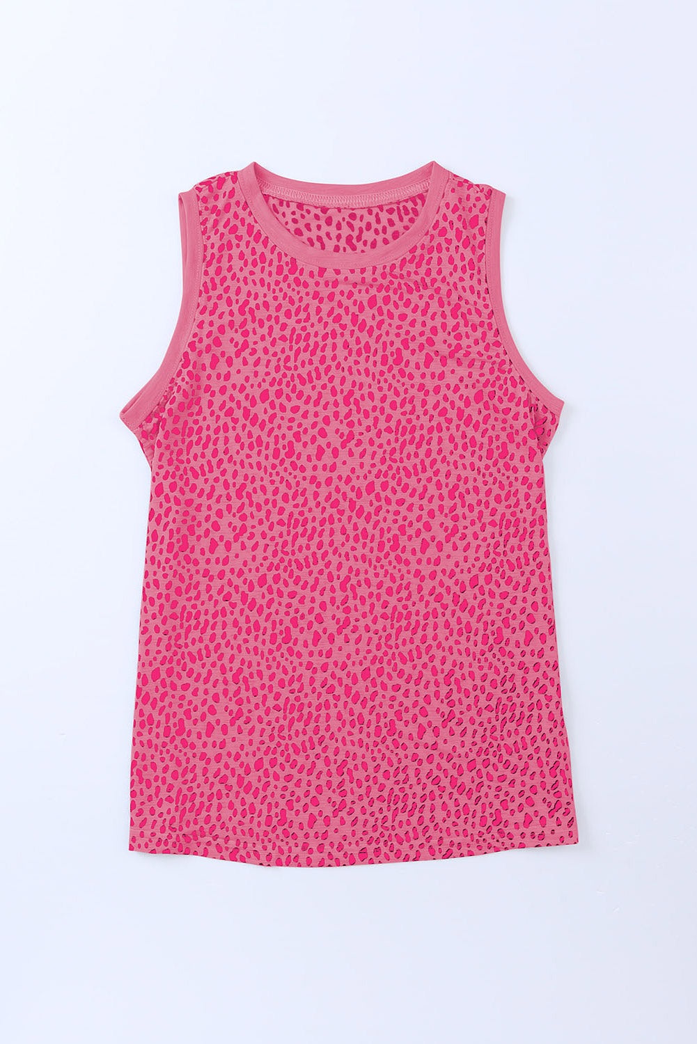 Leopard Printed Round Neck Tank  Krazy Heart Designs Boutique   