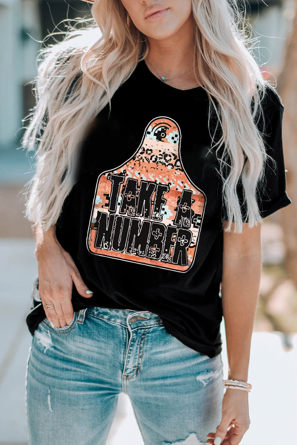 TAKE A NUMBER Graphic Tee  Krazy Heart Designs Boutique   
