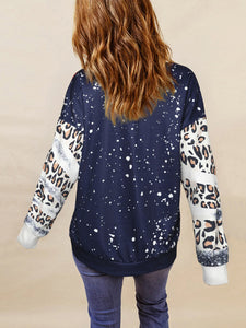 Plus Size MERRY CHRISTMAS Leopard Print Sweatshirt  Krazy Heart Designs Boutique   