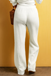 Textured Straight Leg Pants  Krazy Heart Designs Boutique   