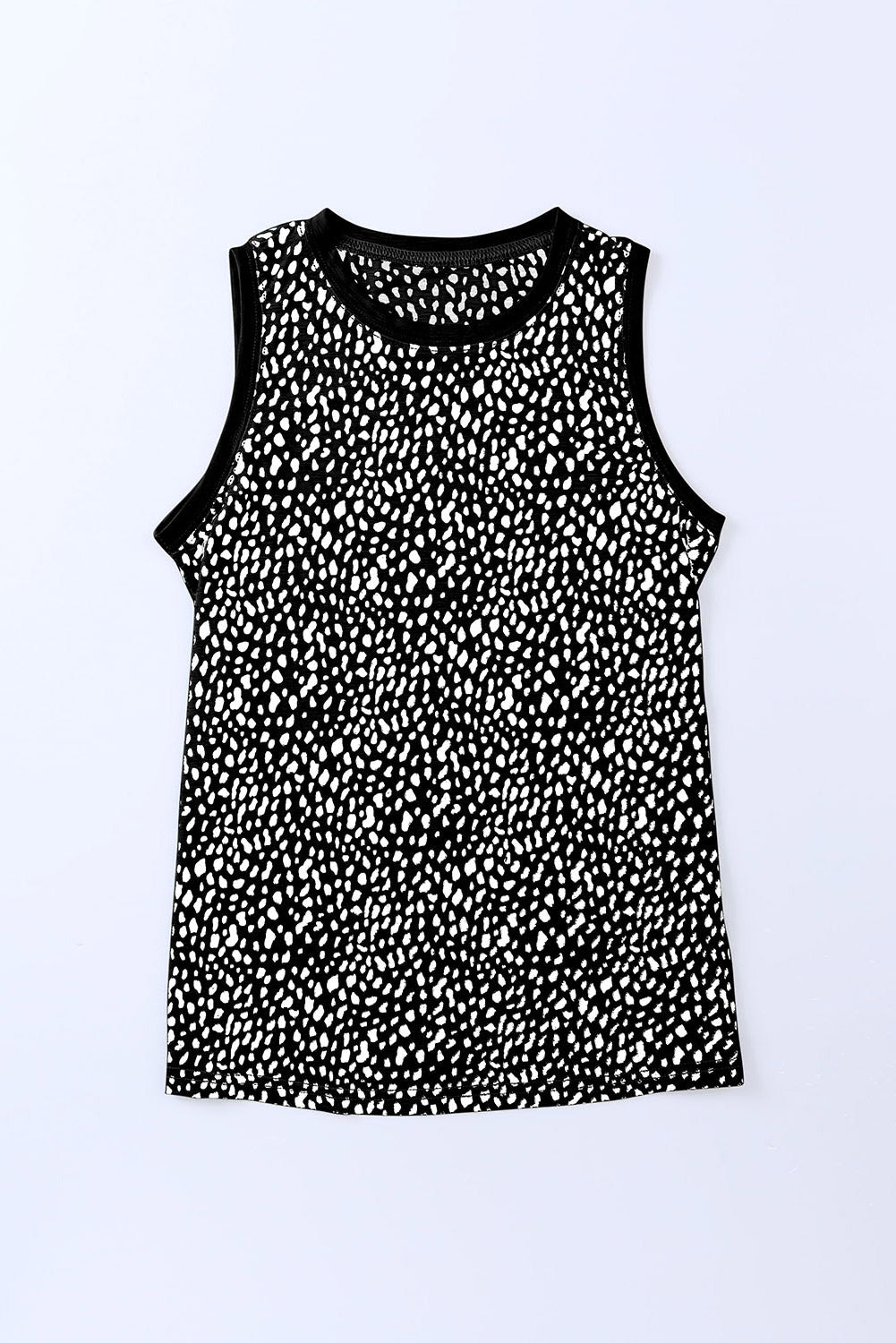 Leopard Printed Round Neck Tank  Krazy Heart Designs Boutique   