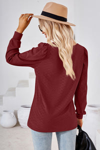 Square Neck Puff Sleeve Blouse (8 Colors)  Krazy Heart Designs Boutique   