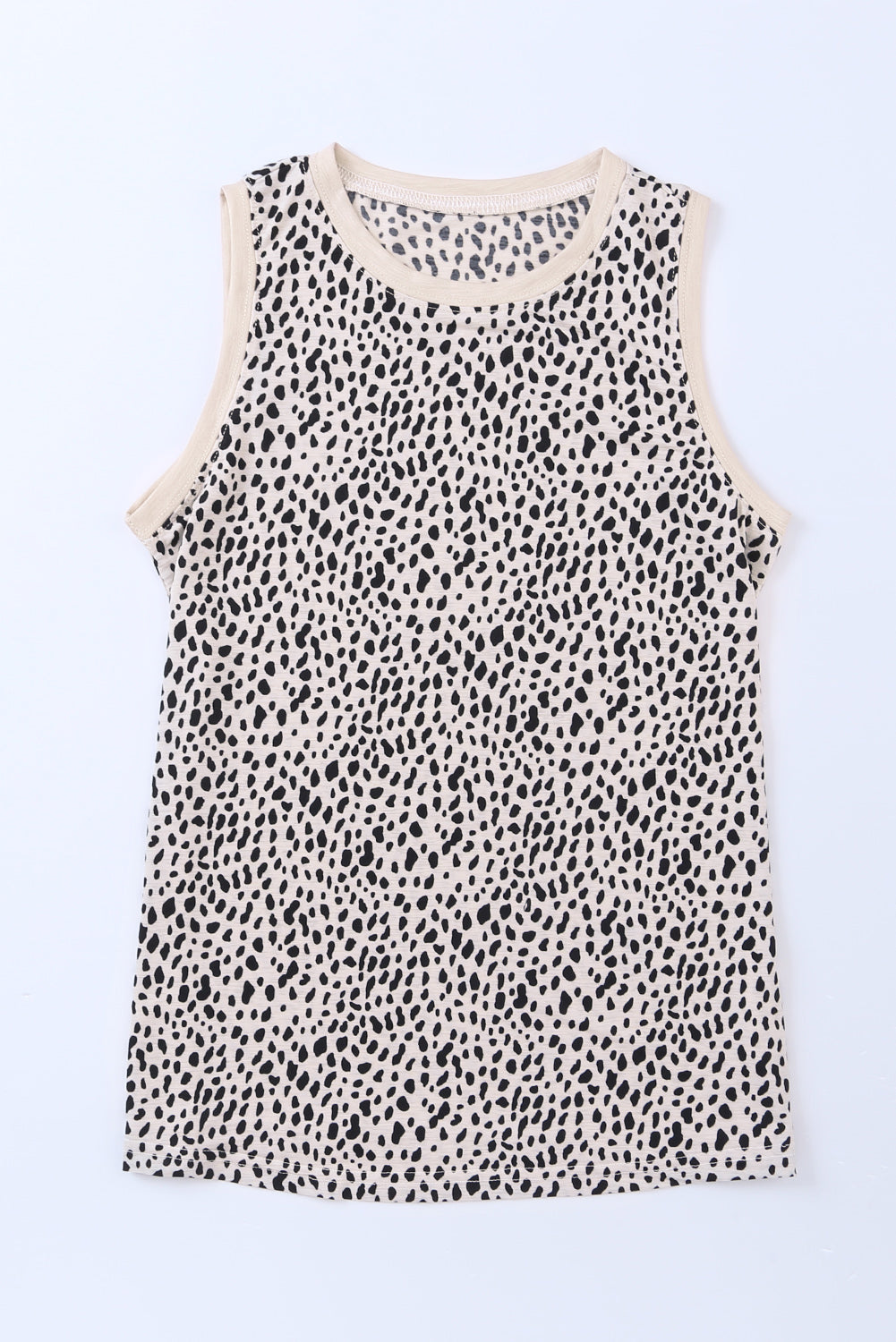 Leopard Printed Round Neck Tank  Krazy Heart Designs Boutique   