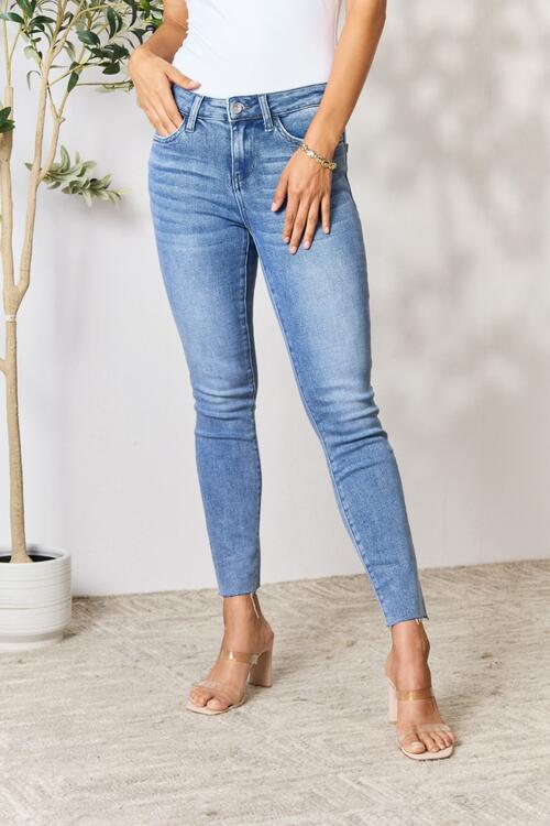 BAYEAS Raw Hem Skinny Jeans pants Krazy Heart Designs Boutique Medium 0(24) 