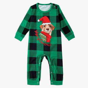 MERRY CHRISTMAS Graphic Plaid Jumpsuit for Baby  Krazy Heart Designs Boutique   