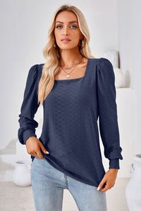 Square Neck Puff Sleeve Blouse (8 Colors)  Krazy Heart Designs Boutique   