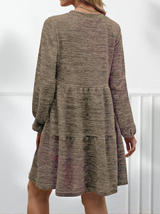 Square Neck Long Sleeve Dress (4 Colors)  Krazy Heart Designs Boutique   
