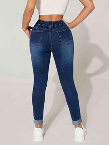 KHD Drawstring Cropped Jeans  Krazy Heart Designs Boutique   