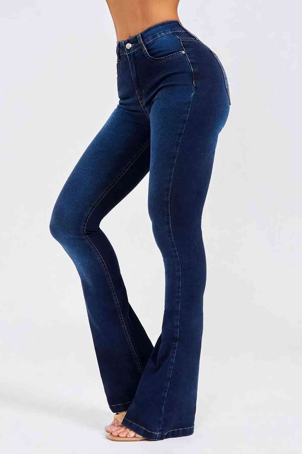 KHD Buttoned Long Jeans  Krazy Heart Designs Boutique   