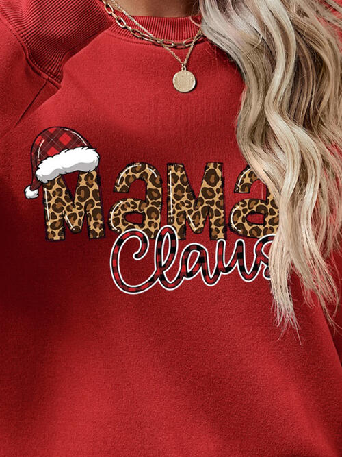 Mama Claus Long Sleeve Sweatshirt (9 Colors) Shirts & Tops Krazy Heart Designs Boutique   