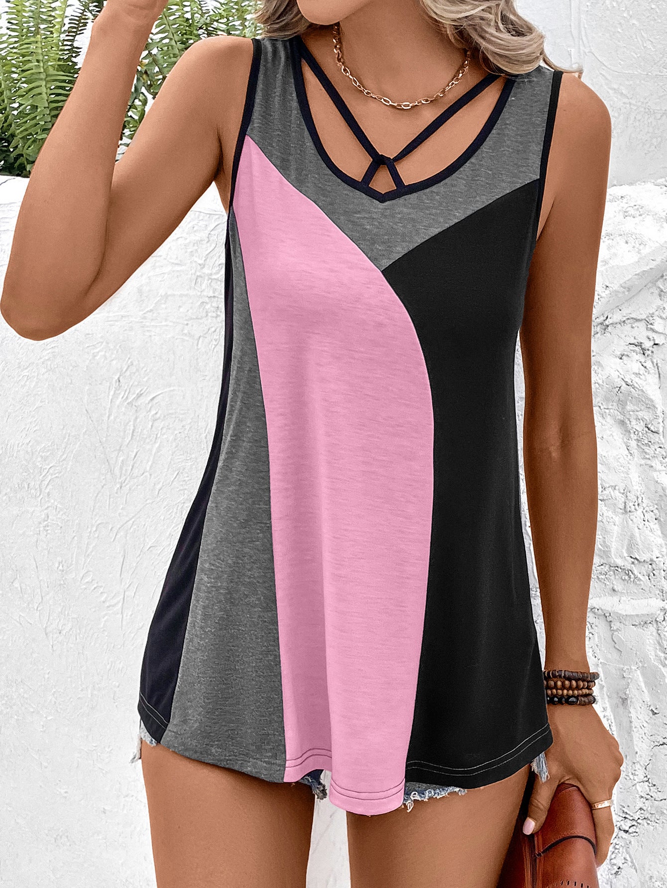 KHD Color Block Tank Top (3 Colors)  Krazy Heart Designs Boutique   